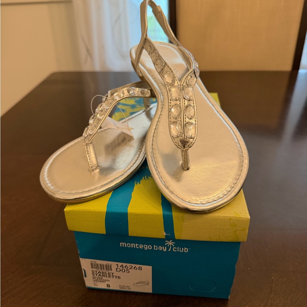 New - Women’s Montego Bay Club Silver Sandals